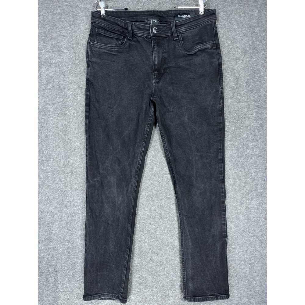 The Perfect Jean NYC Slim Thick Jeans Mens 35x30 (fits 35x29) Black Stretch